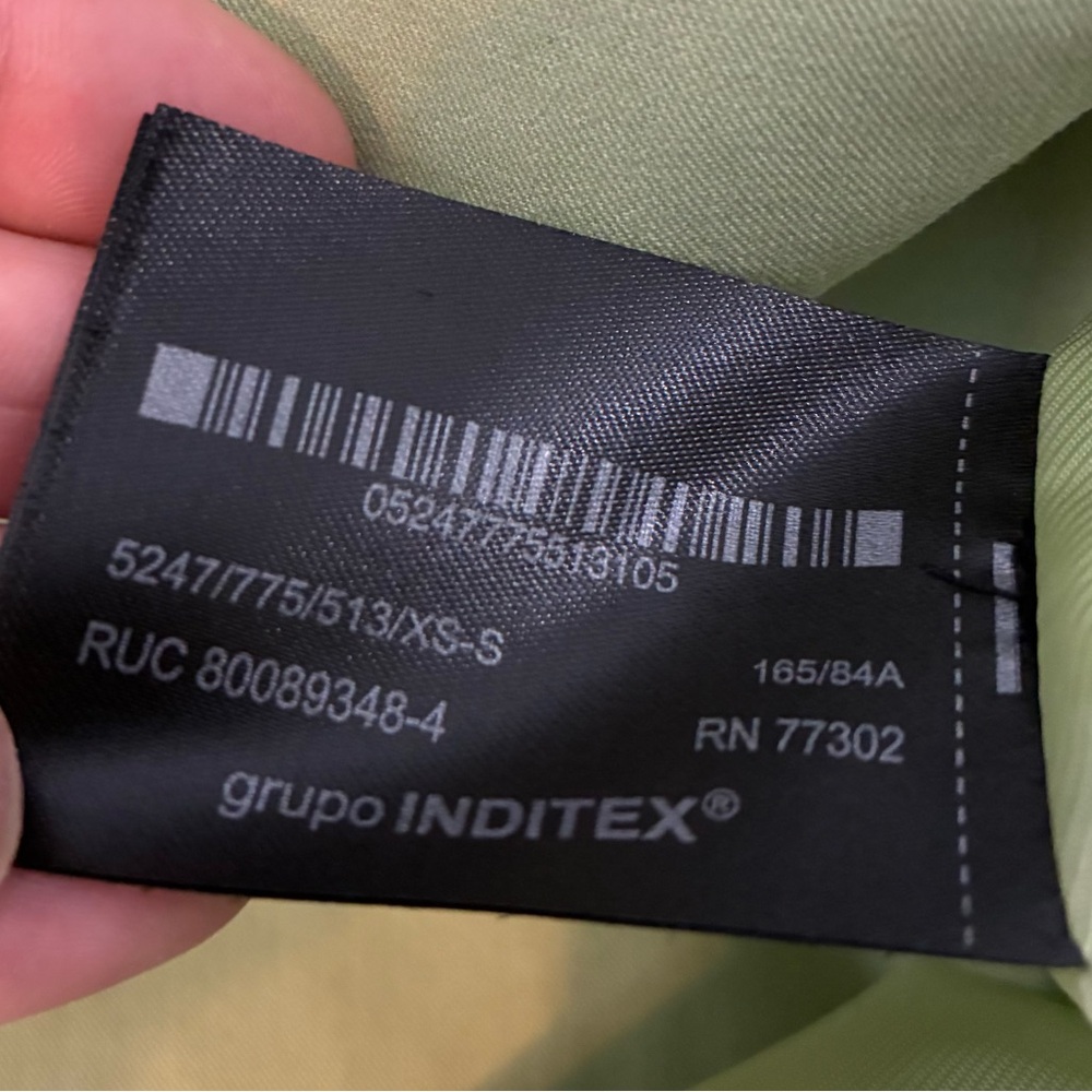 Zara NWT multiposition oversized blazer apple green 5247/775 - Picture 11 of 11